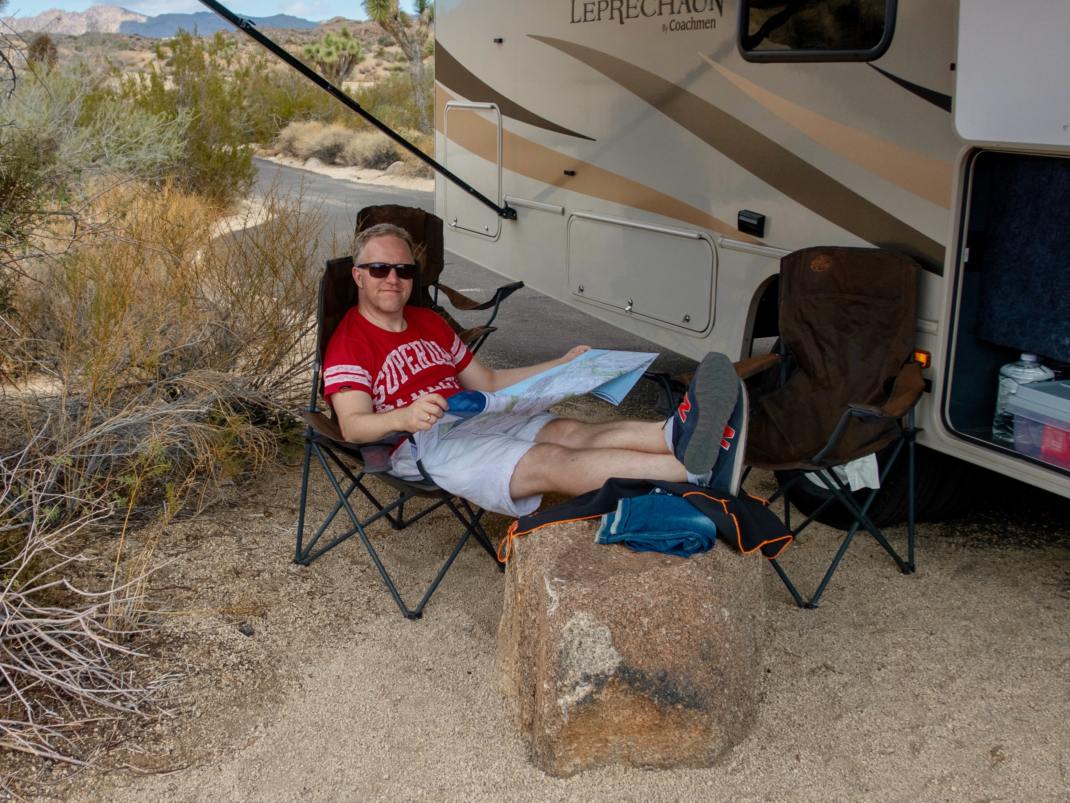 Dominik in Joshua Tree National Park